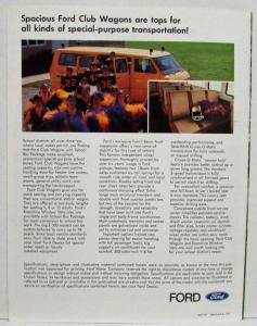 1971 Ford Truck School Bus Chassis B-Series Sales Brochure