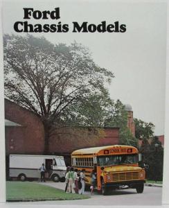 1978 Ford School Bus Parcel Delivery Van B & P Series Chassis Truck Sales Folder