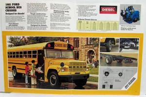 1981 Ford Truck School Bus Chassis B-Series Sales Brochure