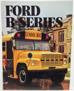 1984 Ford Truck B-Series School Bus Chassis Sales Brochure