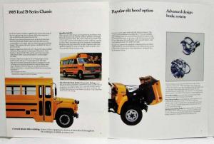 1985 Ford Truck B-Series School Bus Chassis Sales Folder