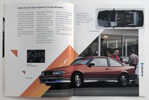 1989 Chevrolet Camaro Beretta Cavalier Z24 Corvette Canadian Sales Brochure