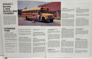 1983 GMC School Bus Chassis Gas & Diesel Power Trucks Sales Brochure Original
