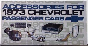 1973 Chevrolet Passenger Car Accessories Sales Brochure Original