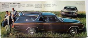 1971 Chevy Wagon Kingswood Townsman Concours Greenbrier Nomad Sales Brochure