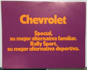 1970 1971 1972 1973 1974 ? Chevy Special & Rally Sport Argentina Sales Folder