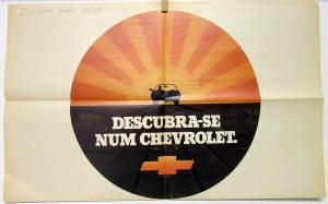 1977 Chevrolet Car Newspaper Supplement Portuguese Text Brazil Market Original