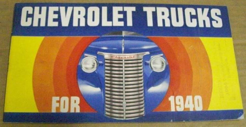 1940 Chevrolet Truck Panel Suburban Pickup Stake Bus COE Woody Sales Brochure