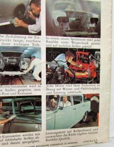 1962 AMC Rambler Sales Folder - German Text