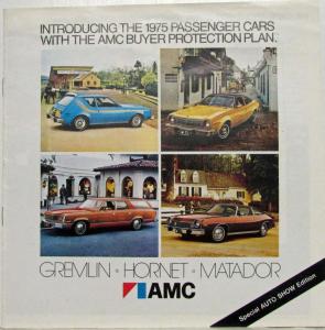 1975 AMC Gremlin Hornet Matador Auto Show Edition Sales Brochure Original