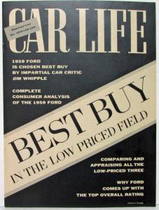 1959 Ford Is Chosen Best Buy Car Life Article Reprint - Canadian