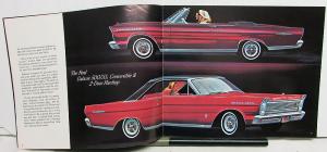 1965 Ford The Total Performance Sales Brochure Galaxie Country Custom - Canadian