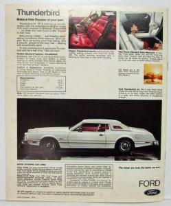 1974 The Ford Line Sales Brochure Torino Mustang II Thunderbird LTD - Canadian