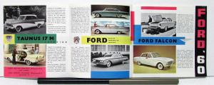 1960 Ford Falcon Galaxie Fairlane Taunus Anglia Sale Folder Dutch & French Text