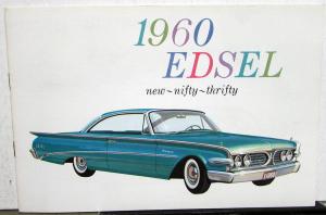 1960 Ford Edsel Ranger Villager New Nifty Thrifty Color Sales Brochure Original