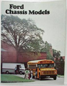 1977 Ford School Bus Motor Home Parcel Delivery Chassis B E P Series Sale Folder