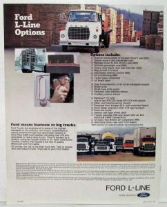 1979 Ford L-Line 600-800 Series Truck Sales Brochure