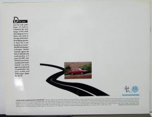1991 Volkswagen VW Fox Color Sales Brochure Original Oversized