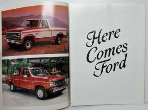 1982 Ford Light Trucks vs Competition Salesmen Brochure