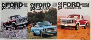 1982 Tough Ford Trucks Personal Literature Portfolio with Brochures