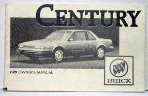 1989 Buick Century Owners Operators Manual Original