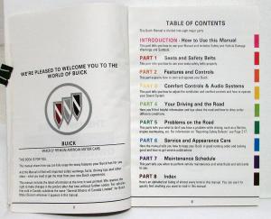 1991 Buick Skylark Owners Operators Manual Original