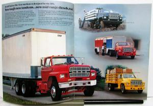 1983 Ford F-Series Trucks Sales Brochure New Tandems and Diesels