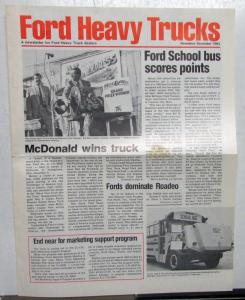 1983 Ford Heavy Trucks Newsletter for Dealers November-December
