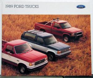 1989 Ford Trucks Sales Brochure F-Series Ranger Bronco Aerostar Econoline