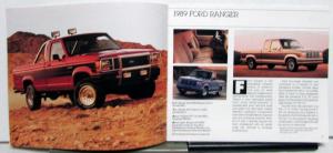 1989 Ford Trucks Sales Brochure F-Series Ranger Bronco Aerostar Econoline