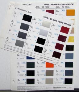 1989 Ford Truck Paint Chips by DuPont