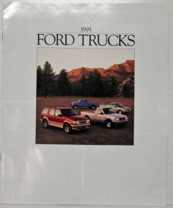 1995 Ford Trucks Sales Brochure F-Series Ranger Bronco Explorer Windstar