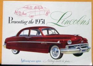 1951 Lincoln Lido Cosmo Capri Color Sales Folder Oversized Poster Display Orig