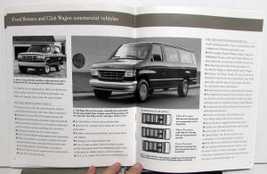 1996 Ford Commercial Trucks Sales Brochure F-150 F-250 F-350 Ranger Econoline