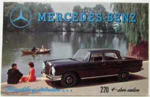 1960 Mercedes-Benz Automobiles of Distinction Sales Folder