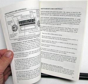 1979 Ford LTD II & Ranchero Owners Operators Manual Original