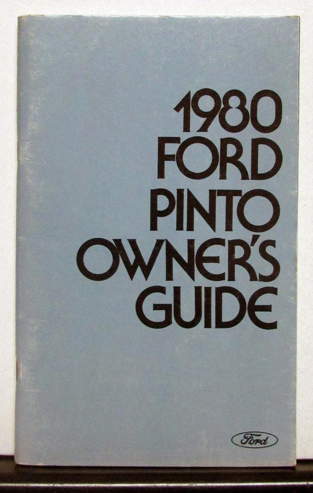 1980 Ford Pinto Owners Operators Manual Original