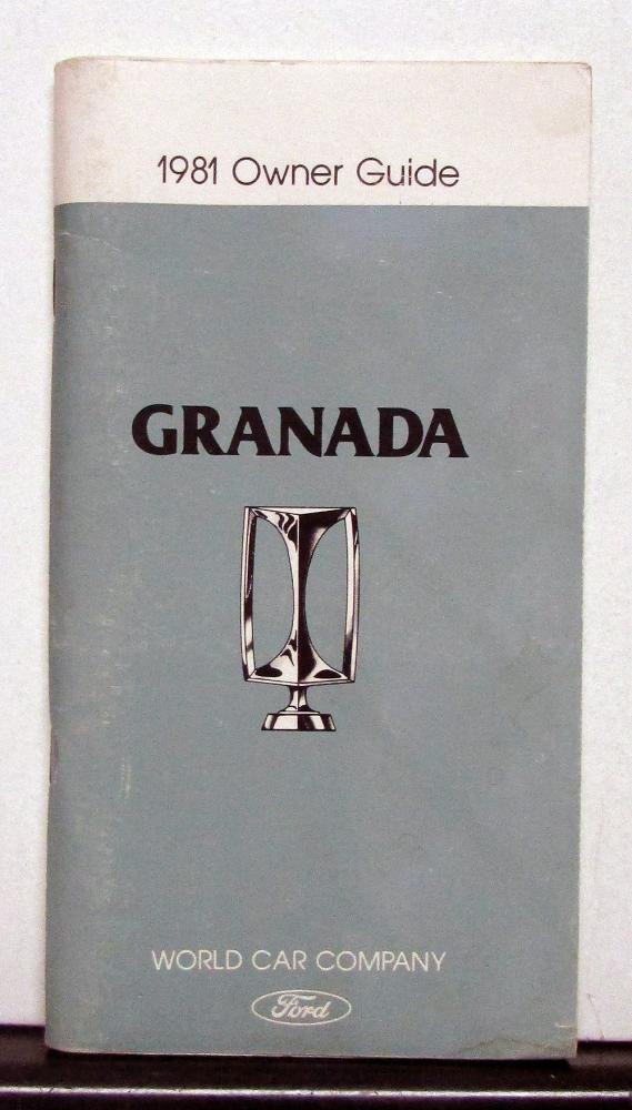 1981 Ford Granada Owners Operators Manual Original