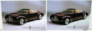 2000 Buick Blackhawk Custom Hot Rod Car Show Display Vehicle Hand Out Cards