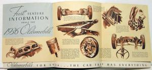 Original 1936 Oldsmobile Advance Information Sales Brochure Rare First Sketches