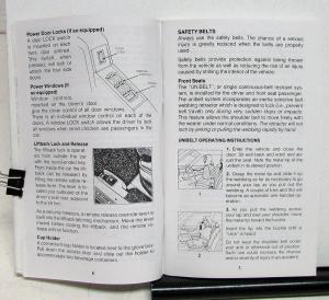 1986 Chrysler LeBaron GTS Owners Operators Manual Orginal