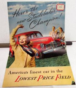 1939 Studebaker Champion Americas Finest Car Sales Brochure Large