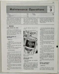 1968 Ford Lincoln Mercury Car Maintenance & Lubrication Manual 2nd Printing