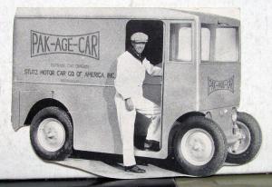 1933 Stutz Pak-Age-Car Sales Brochure