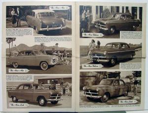 1953 Willys Aero Eagle Ace Lark Falcon Newspaper Like Sales Brochure