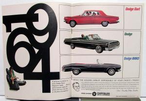 1964 Dodge News Magazine Golden Jubilee Souvenir Issue Vol 29 No 1 Original