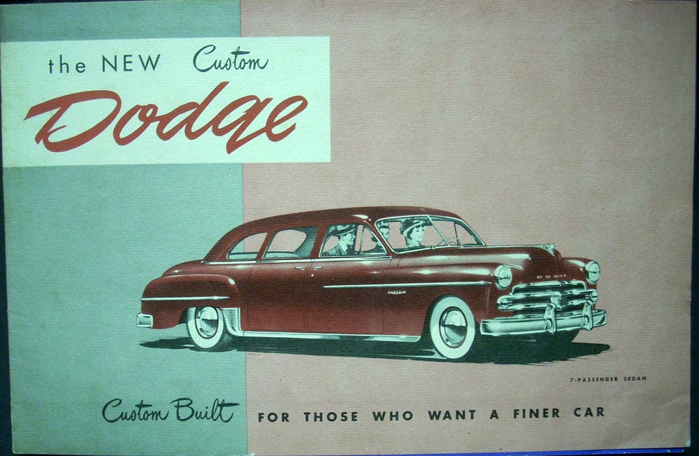 1950 Dodge Sales Brochure Canada Sedan Club Coupe ORIGINAL Gyro Matic Transmissi