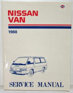 1988 Nissan Van Service Shop Repair Manual Model C22 Series
