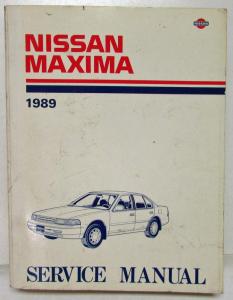 1989 Nissan Maxima Service Shop Repair Manual Model J30 Series