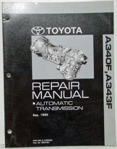 1995 Toyota Automatic Transmission Service Repair Manual A340F A343F US & Canada